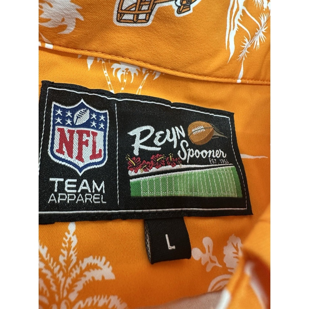 Tampa Bay Buccaneers Reyn Spooner Mens Large Throwback Creamsicle Hawaiian Shirt - Picture 4 of 9